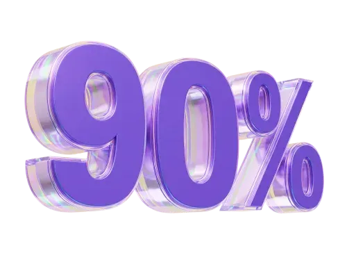 90%